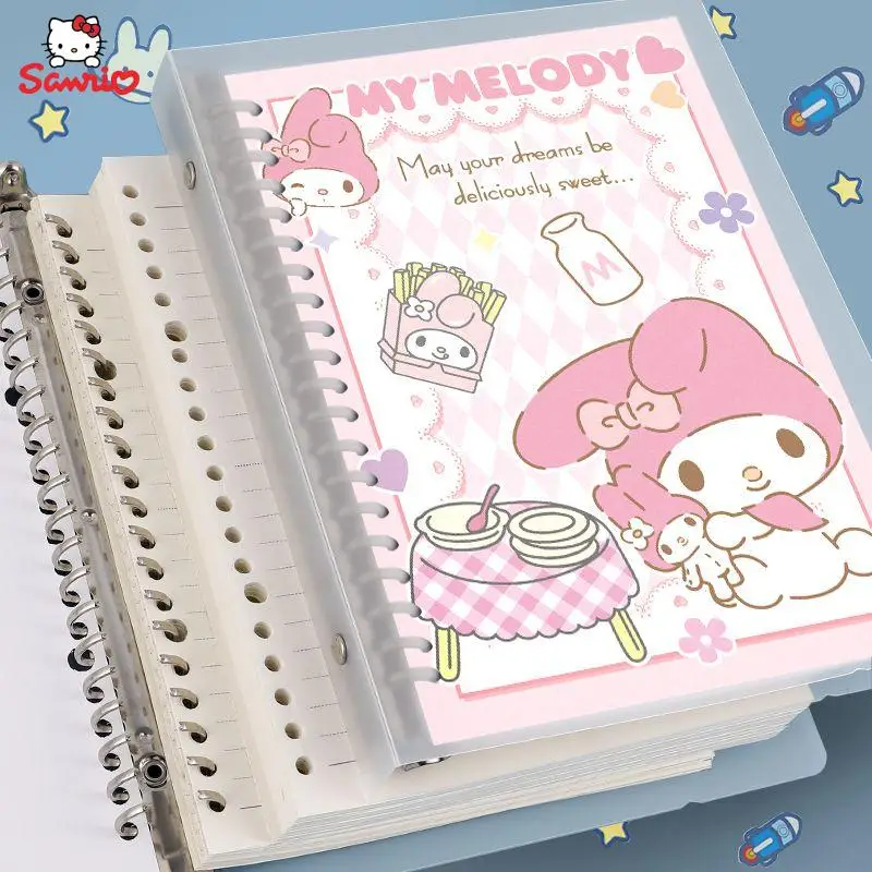 Cinnamoroll Kuromi Melody Coil Notepad 360° Loose - Temu