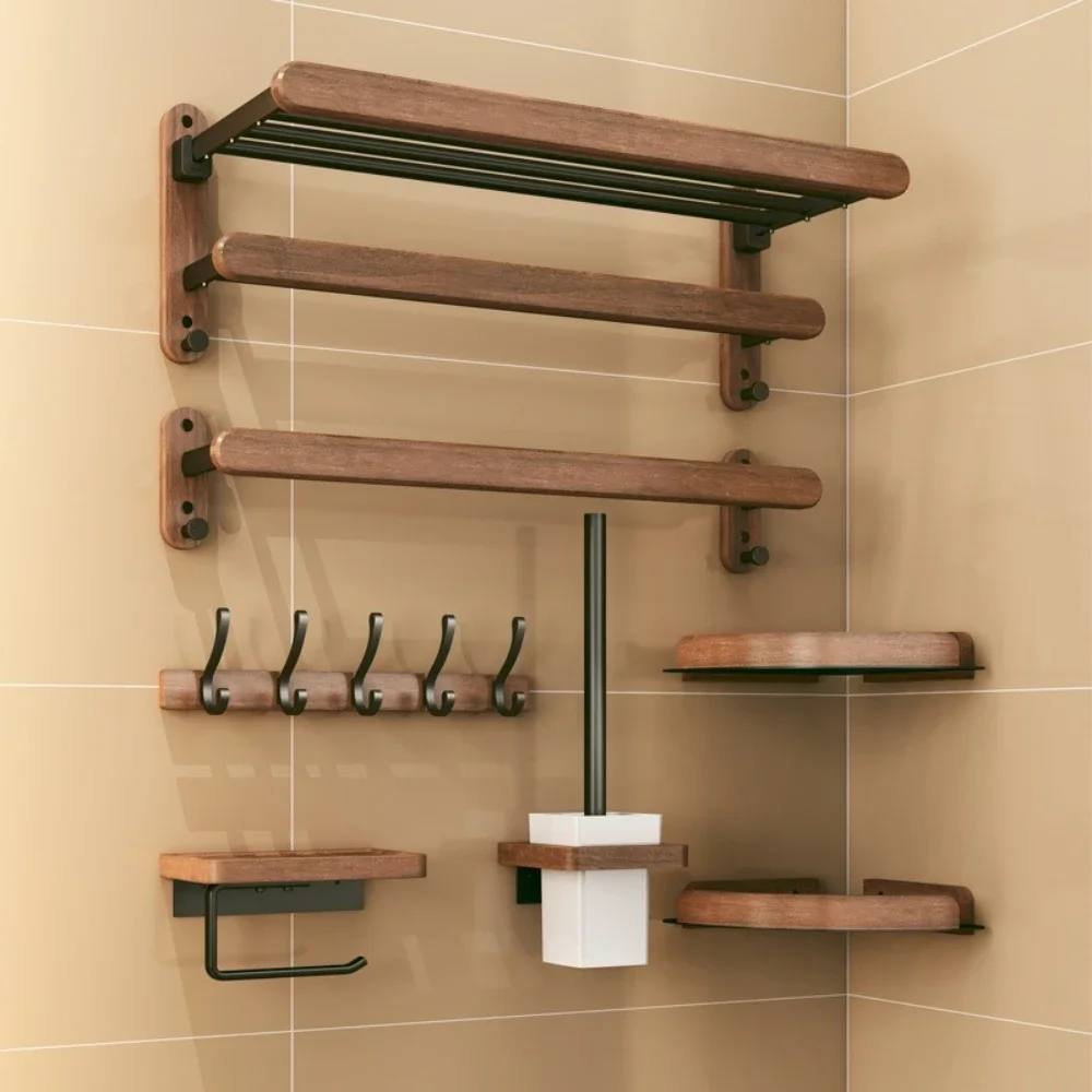Bathroom Towel Rack Bathroom Towel Shelf Perforated Wall Mounted shelves Bathroom Accessories bathroom hardware set bathroom hardware accessories