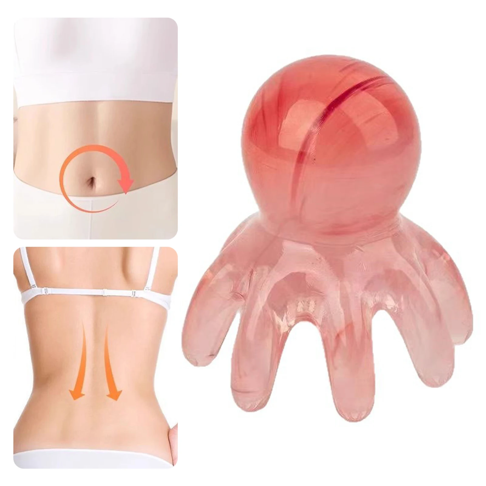 Octopus Shape Scalp Massage Comb Smooth Surface Body Relaxing Massage Comb Portable for Home Office