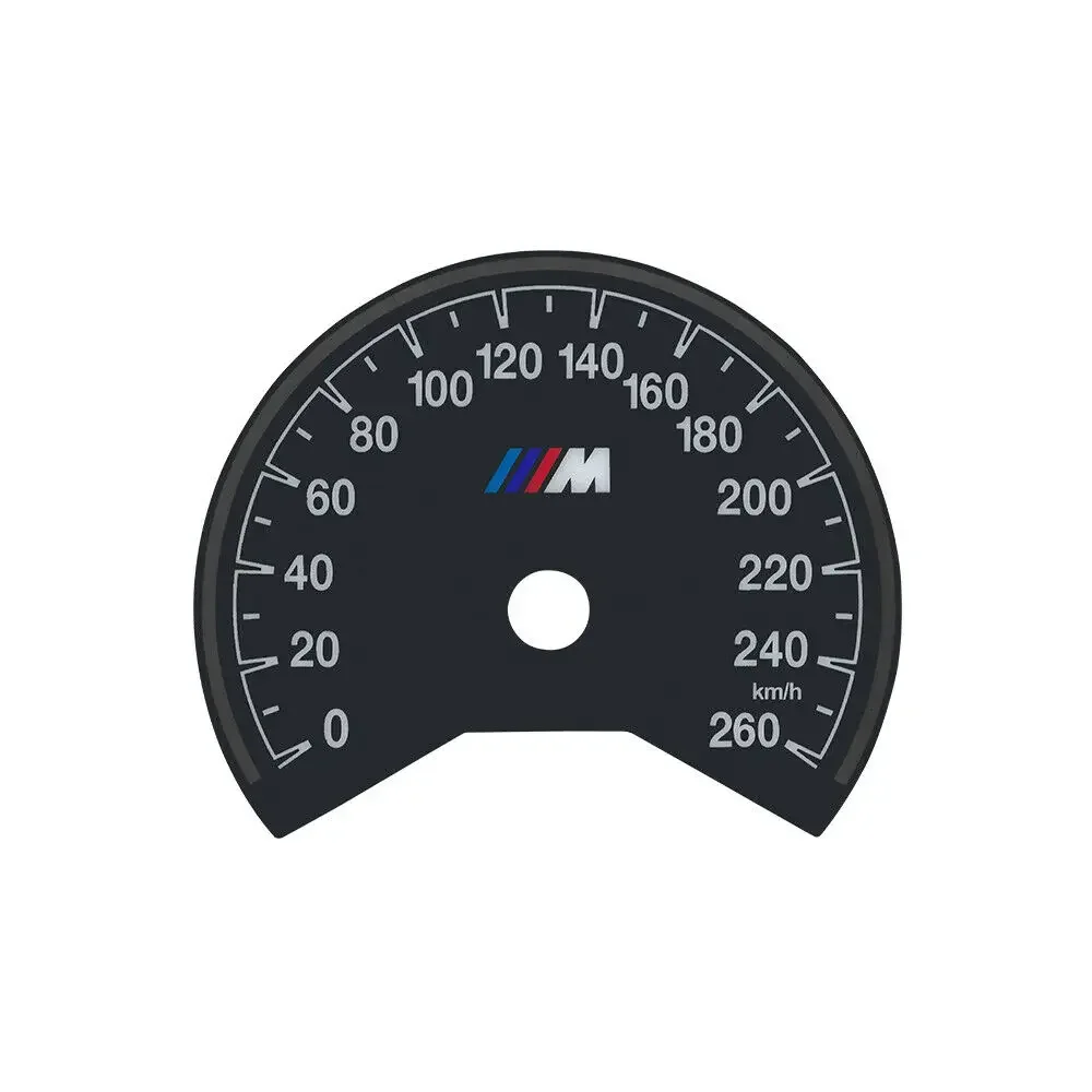 Gauge Face Overlay for BMW F30 F31 F32 F33 F34 F36 3M Instrument Cluster Tachometer Dials 260KM/H