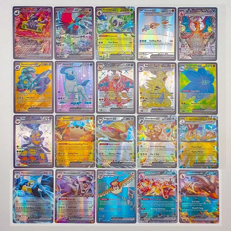 New Pokemon 100pcs EX Cards/box English Shining Energy Battle Toys Trading Card Game For Kids Boys Gift