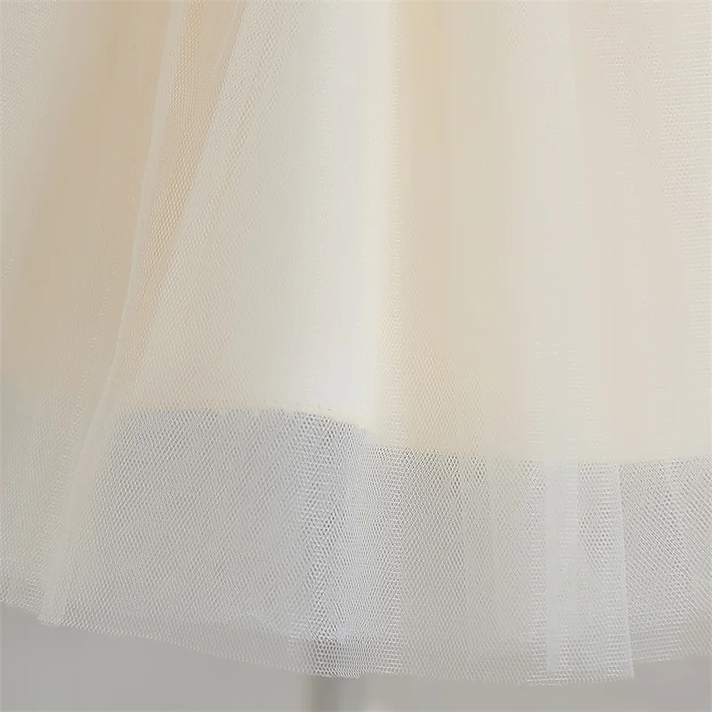 Girls Dress Baby Girl Dress Infant Baby Baptism Dress For Girls Kids Wedding Party Dresses Bow Beaded Tulle Christening Gown Birthday Children Clothes
