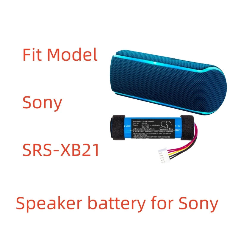 

CS Li-ion Speaker battery for Sony,3.78V ,3000mAh,SRS-XB21