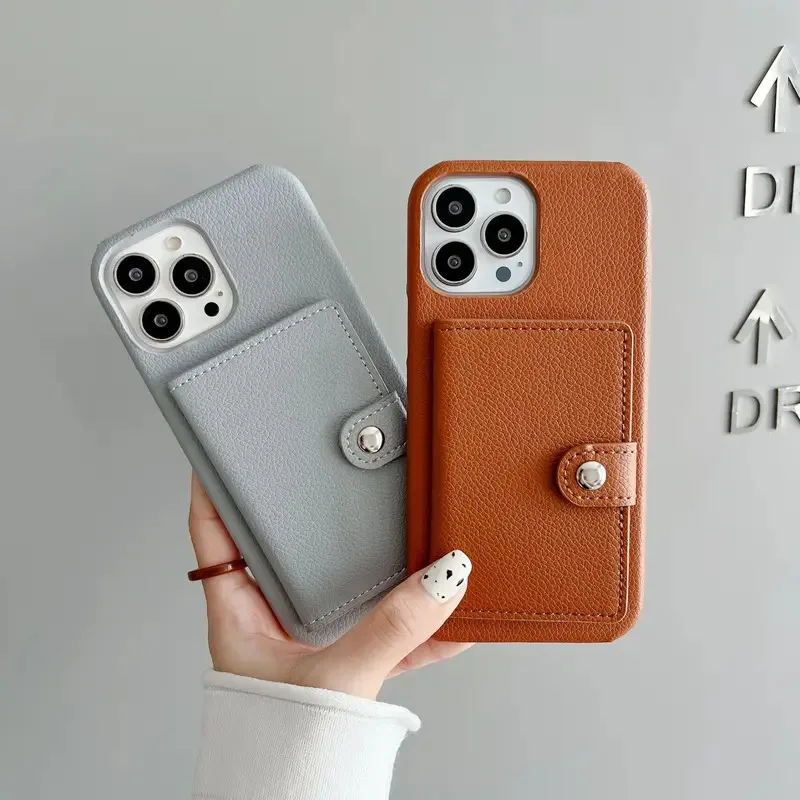 Multifunctional Anti-Drop Card Case with Left and Right Opening Design