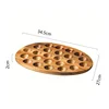 Wooden Egg Tray with Acacia Wood, Japanese Style Egg Storage Container for Fridge and Kitchen Eggs Slot Holder 6
