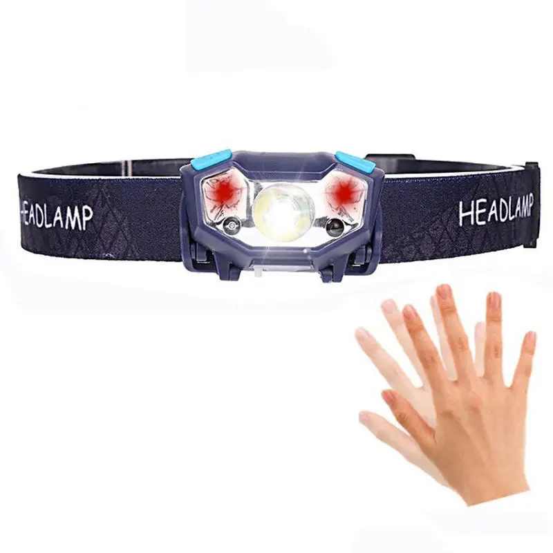 

2903 650LM XPE+2* LED 5 Modes Headlamp 950mAh Battery USB Interface Motion Sensor LED Headlamp