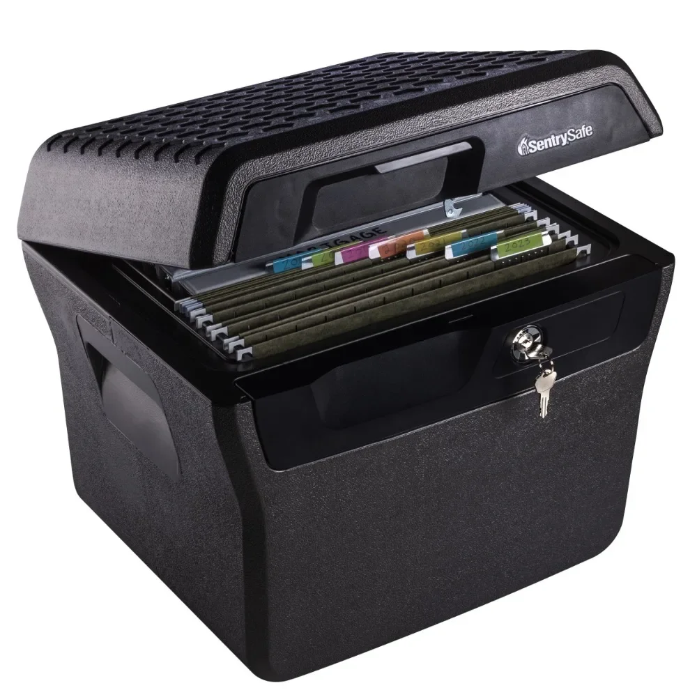 

SentrySafe FHW40100 Fire-Resistant File Safe Box and Water-Resistant File Safe Box with Key Lock 0.66 Cu. ft.