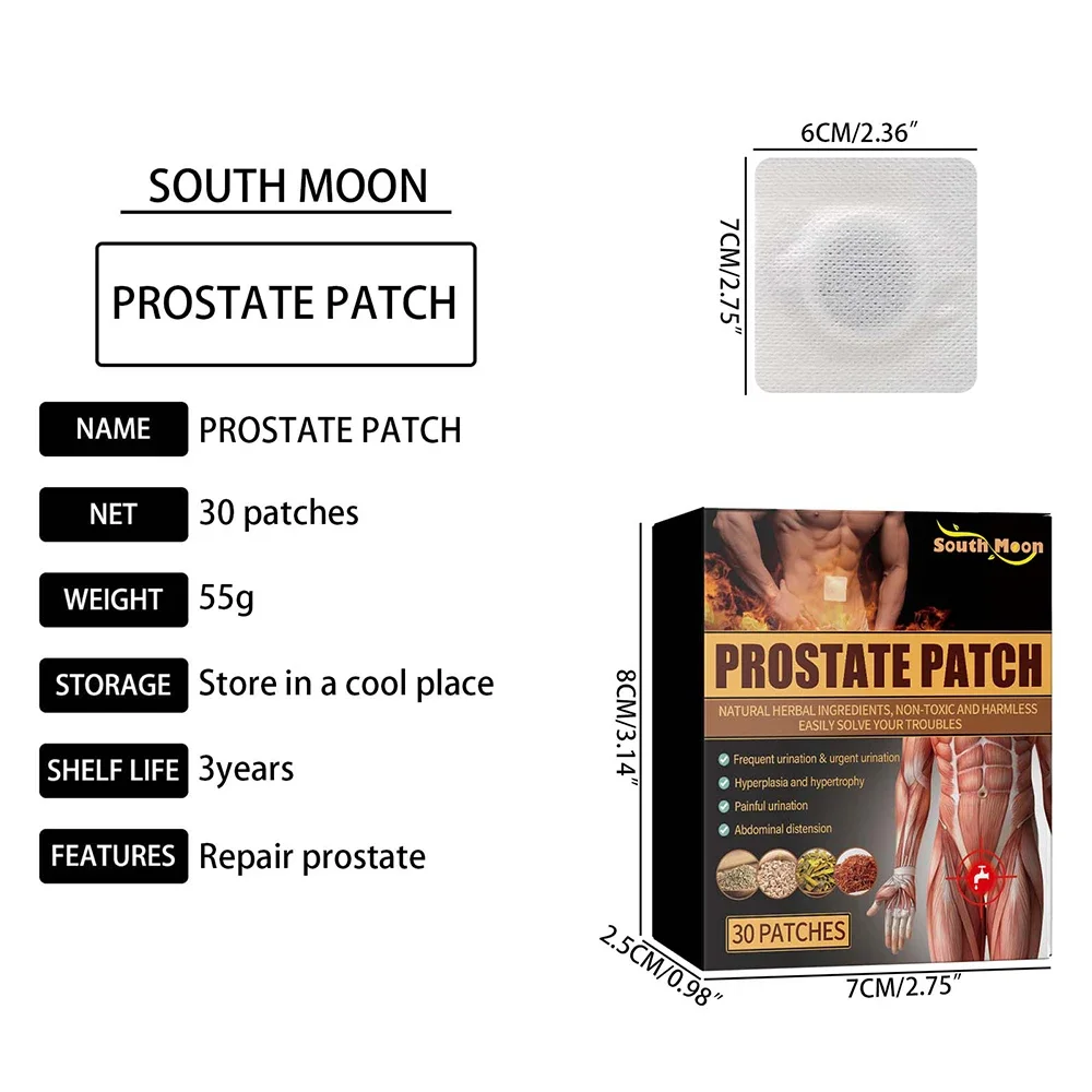 Personal Health Care Prostate Massage Patch Relieves Discomfort Promote Blood Circulation Herbal Treats