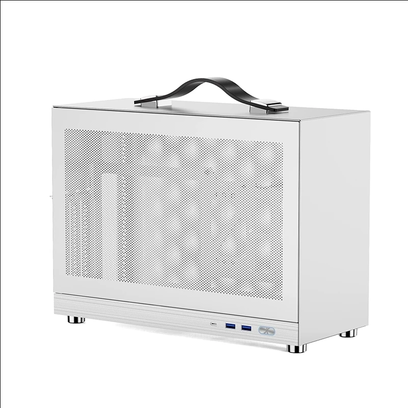 Shiny Snake S450 12.4L MESH ITX Chassis - 240 AIO Compatible, PCI-e Riser Cable Included, 337mm GPU, 67mm Radiator
