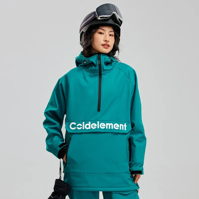 Winter Ski Hoodie Jacket Snowboarding Skiing Jacket Men Women Outdoor Waterproof