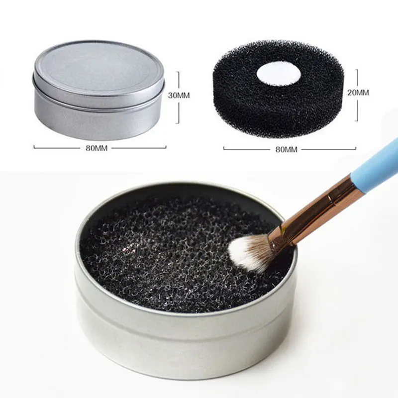 MakeupBrushQuickCleaningToolPowderBrushDryWashBoxSpongeBrush
