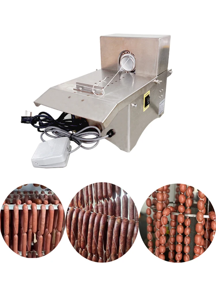 

Food Grade Stainless Steel Electric Advanced Sausage Tying Knotting Machine With Pedal Control
