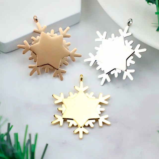 Polished Snowflake Charm