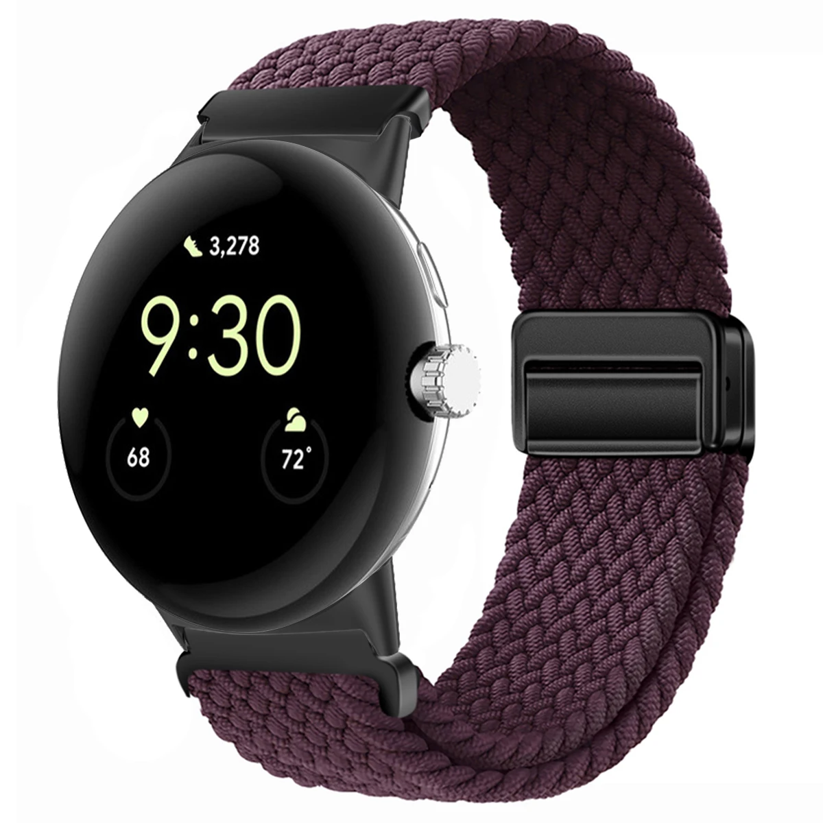 Nylon Braided Magnetic Wristband Bracelet - Universal Fit