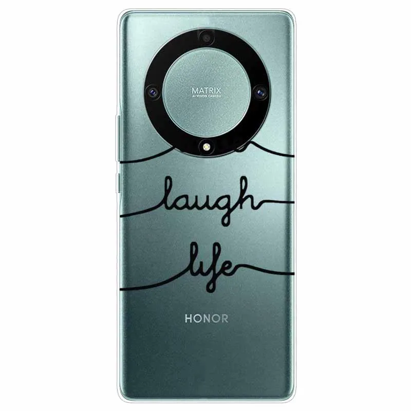 Cartoon Clear Soft Silicone TPU Phone Case for Honor Magic 5 Lite 5G