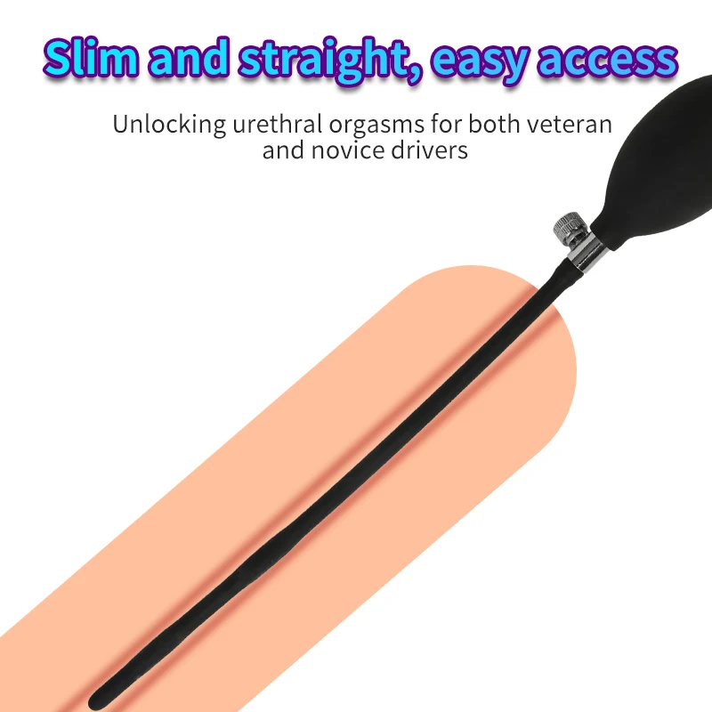 Double ball Inflatable Urethra Catheter Dilator Expandable Horse Eye Stick Silicone Penis Plug Sex Toys For Men Gay Masturbator urethral dilator silicone urethral dilator