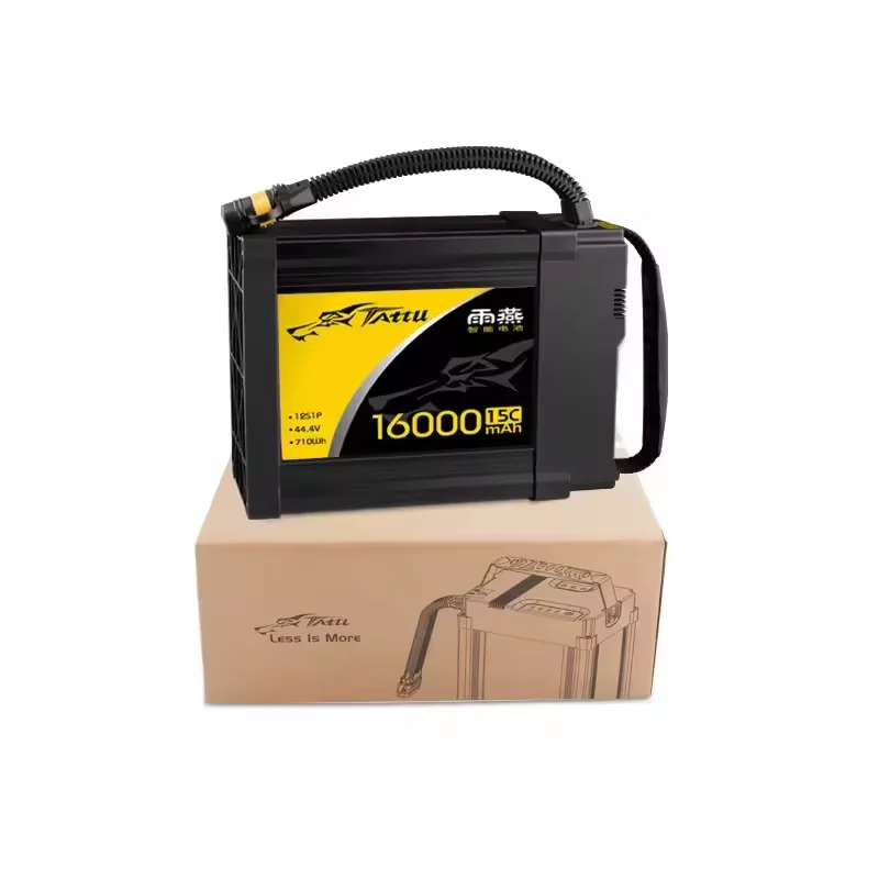 

TATTU 16000mah 15C 12S 44.4V Smart Lithium Lipo Battery Rechargeable for Agriculture Drone Sprayer in Stock!