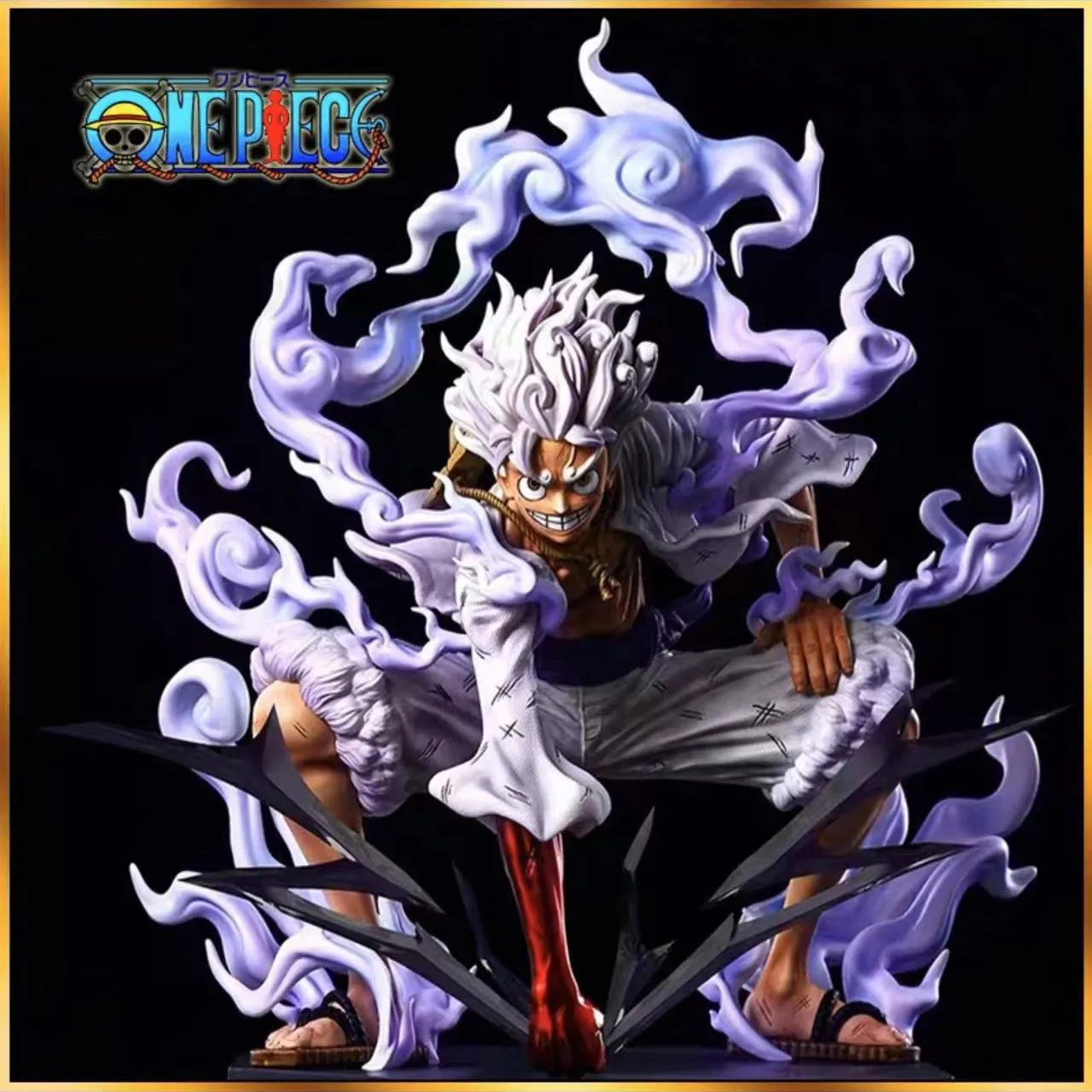 22cm One Piece Luffy Gear 5 Anime Figure Sun God Nikka Action Figurine