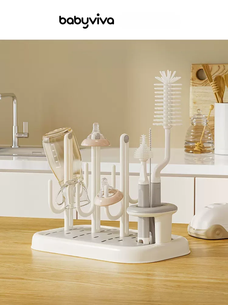 Baby Bottle Drying Rack Sturdy Space Saving Organizer for Easy Storage