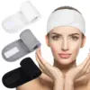 Spa Facial Headband  Head Wrap Terry Cloth Waffle Adjustable Makeup Headband for Bath Sports Washing Face Shower 1
