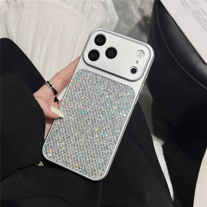 Luxury High quality Bling Glitter Diamond shell Cases For iPhone 17 16e 15 14 13 Pro Max Plus Lens Camera Protector Bumper Cover - Image 6