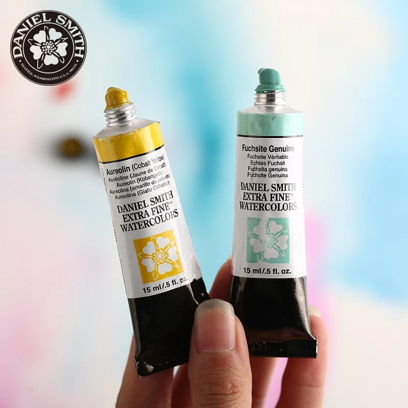 Watercolor Paint Watercolor Pigment American DANIEL SMITH Natural Mineral Extra Fine 15ml Paint Tube Acuarelas Painting Artists Drawing Supplies