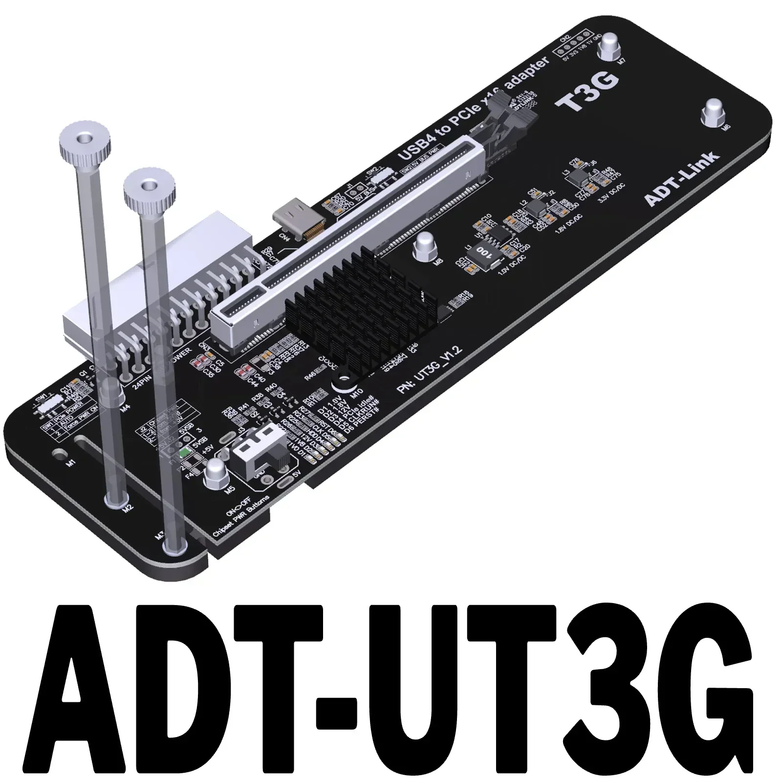 ADT-LINK R23SG eGPU PCIe x16 a PCie x4 Cable adaptador de extensión 16x  PCI-Express Cables eGPU para tarjeta gráfica externa (25CM)
