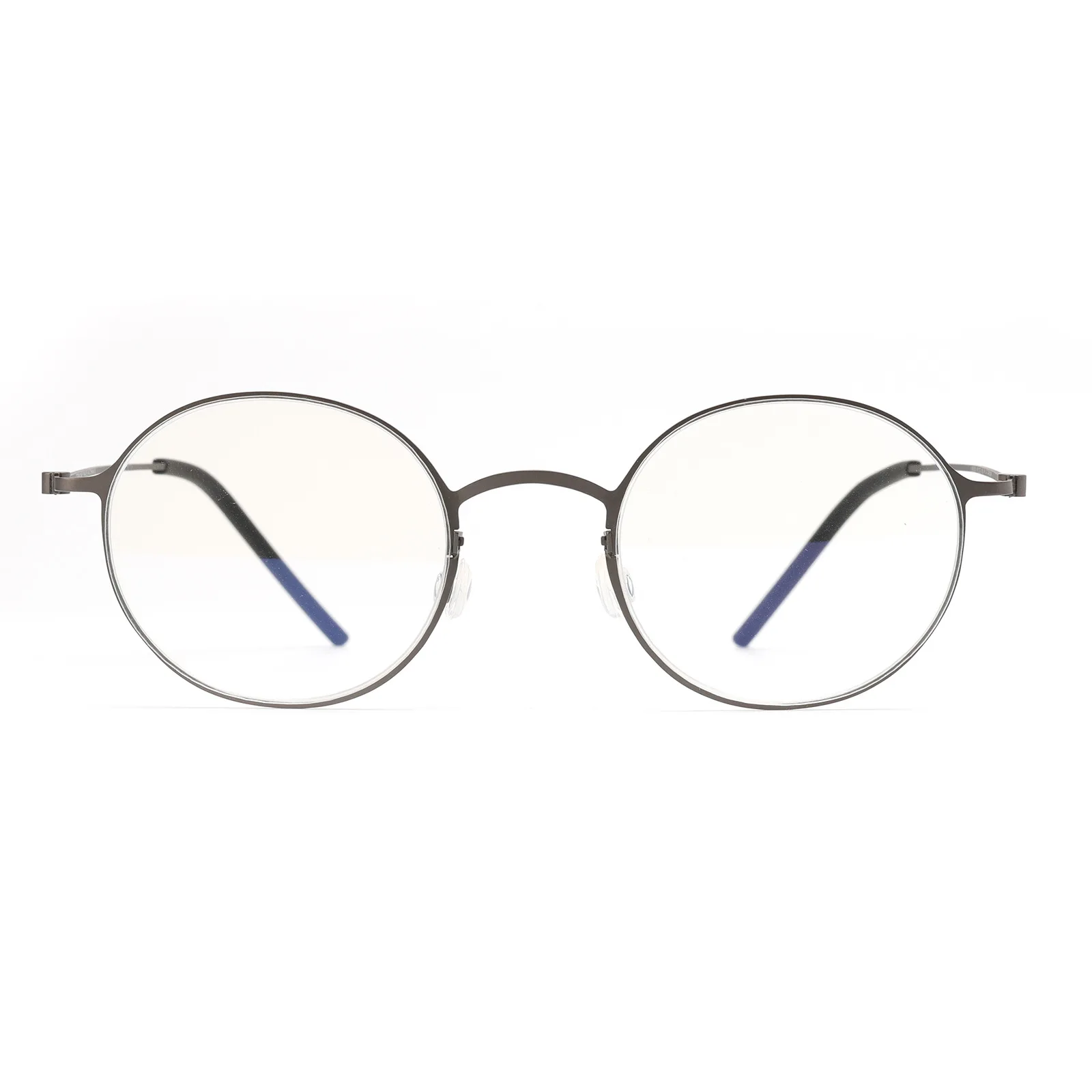 Ultra Lightweight Circular Titanium Glasses Frame Retro Design_voghion.com