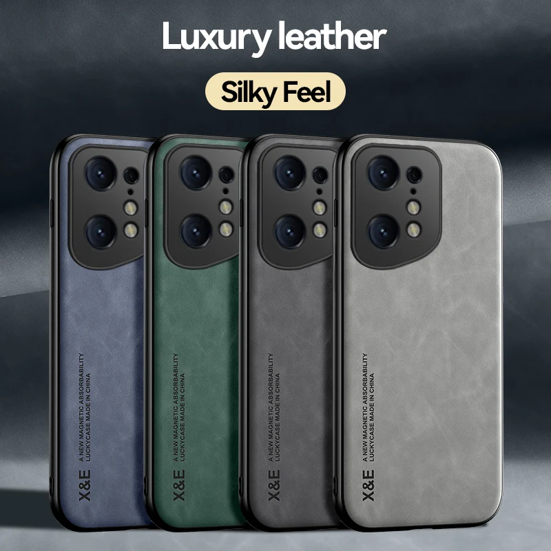 Magnetic Leather Shockproof Phone Case Cover