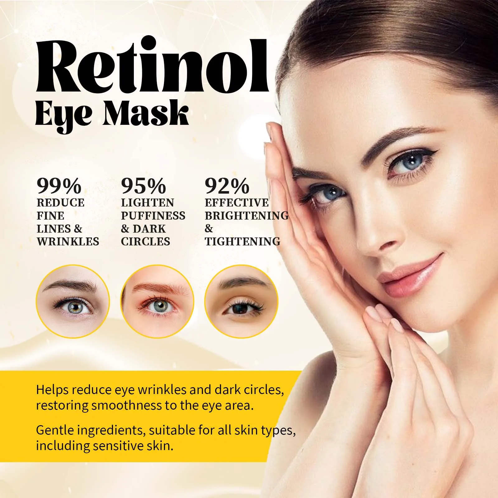 Patchs yeux au rétinol anti-cernes et poches hydratant_voghion.com