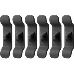 Cord Organizer Clips - Wire Management and Cable Winder (6pcs black)
