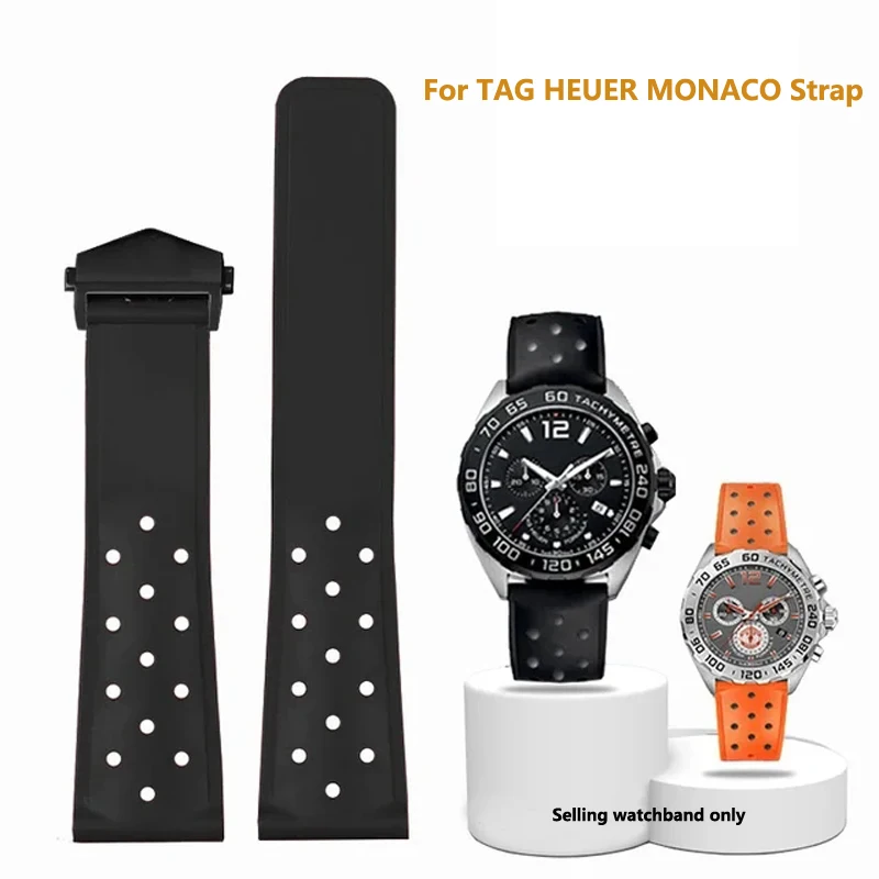 Cinturino Per Accessori Per Orologi Impermeabili In Silicone Di Gomma Per Cinturino Tag Heuer Monaco 22Mm Per Cinturini Da Uomo Carrera Formula 1