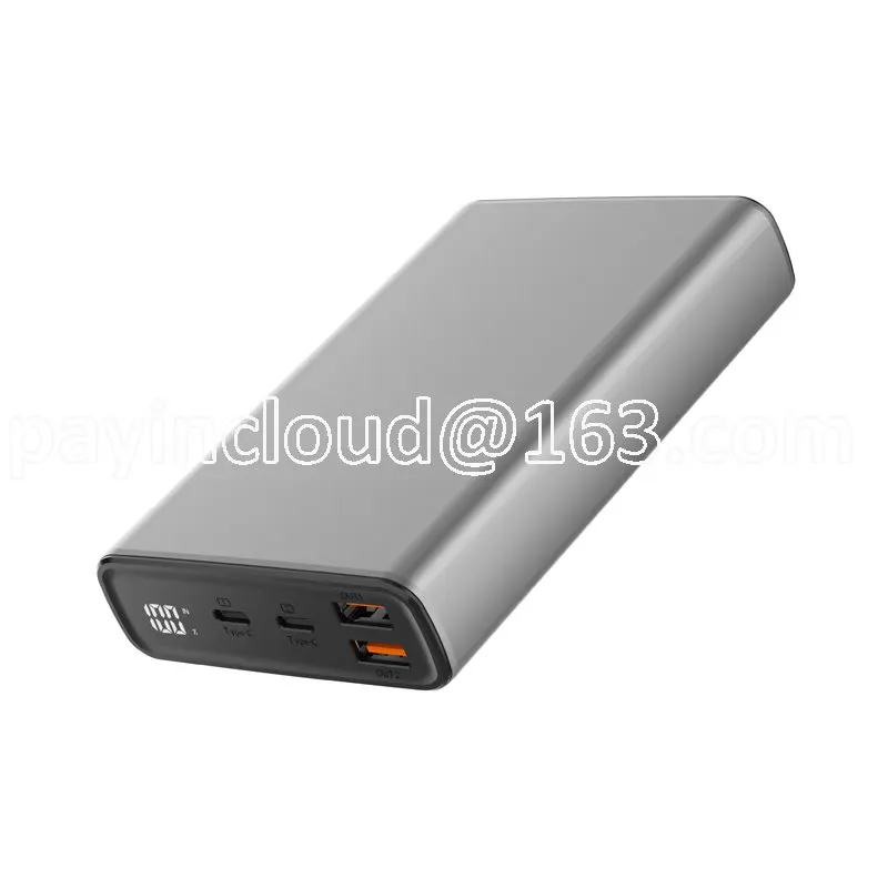 20000mah PD 100W 보조베터리 디지털 디스플레이 USB C 유형 c 노트북 보조베터리 맥북 프로 삼성 델 Hp