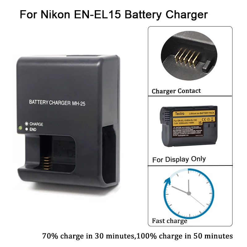 니콘 카메라 배터리 충전기 MH-25, 니콘 MH-25 MH 25 MH25 EN-EL15 EN EL15 ENEL15 V1 D600 D610 D7100 D810 D7000 D800 