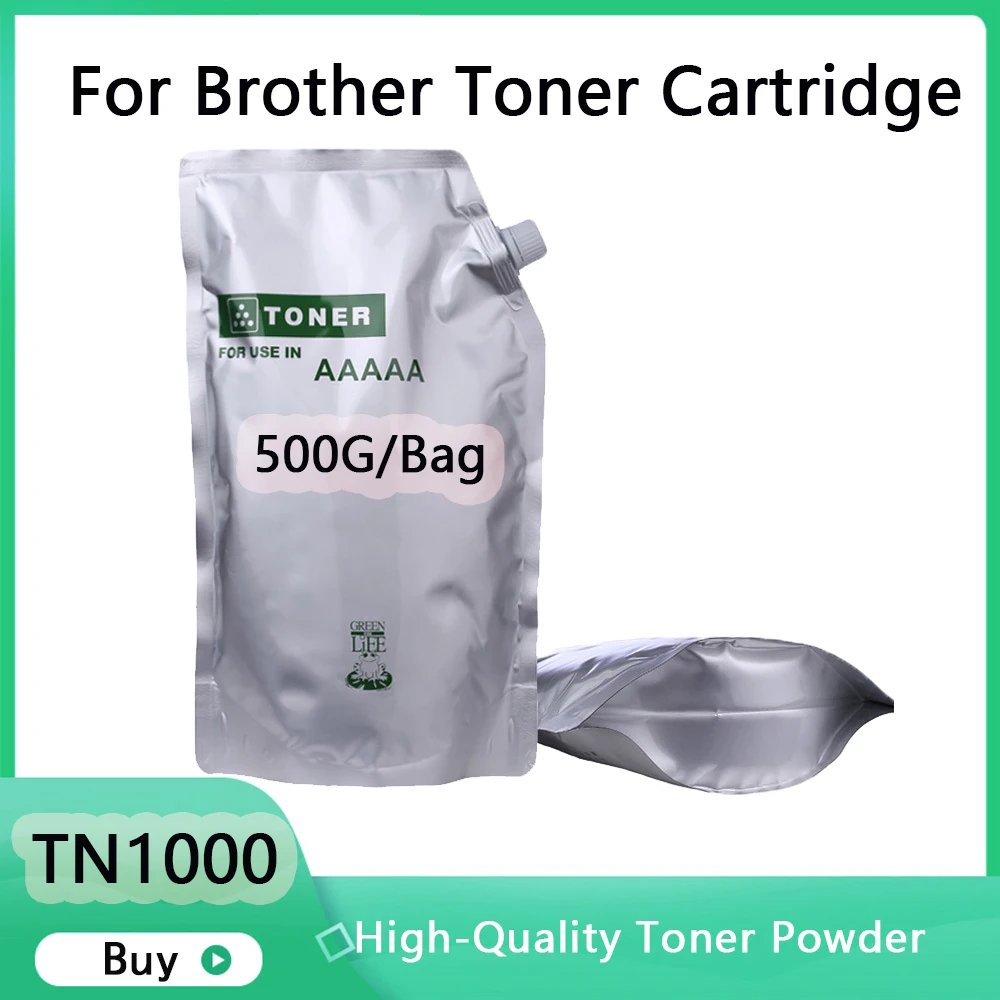 

500G black Toner Powder Compatible for Brother TN1000 TN1030 TN1050 TN1060 TN1070 tone HL-1110 1112 1202R printer