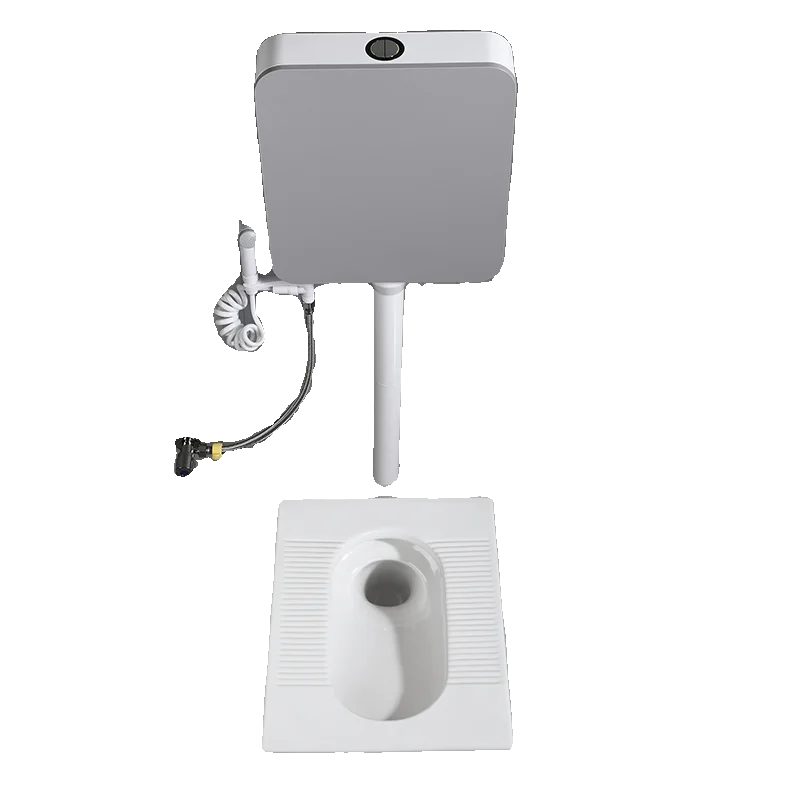 ~Household squatting toilet complete set of ultra-thin anti-odor toilet siphon squatting pit urinal set
