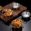 1pcs Stainless Steel Korean Style Pot Golden Sauce Dishes Appetizer Serving Dishes Sets Tray Spice Plates Kitchen Tableware 4