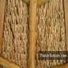 35" x 60' Mexican Thatch Roof Runner Roll Duck Blind Grass Tiki Hut Palapa Roofing Easy Installation Natural Shade Cover 6