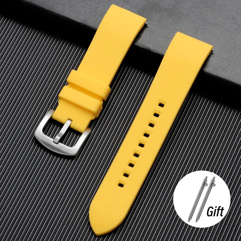 Durable Silicone Waterproof Watch Strap with Quick Release - Versatile Sizes