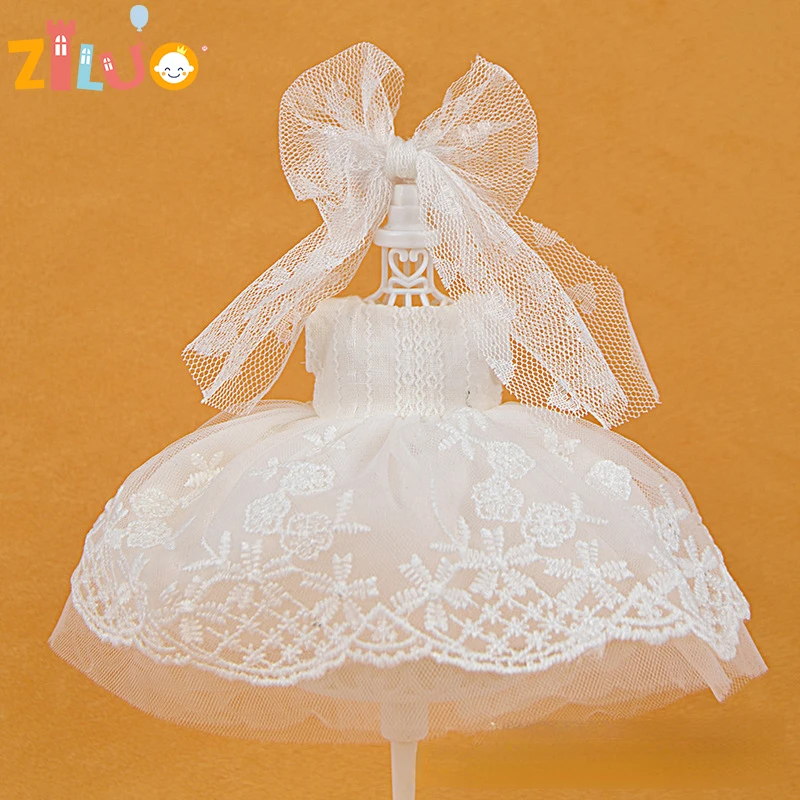 16cm Dolls Clothes for 1/8  BJD Doll Light Wedding Dress Series Girls Dress Up Toys Accessories Dolls for Children Birthday Gift trolls doll