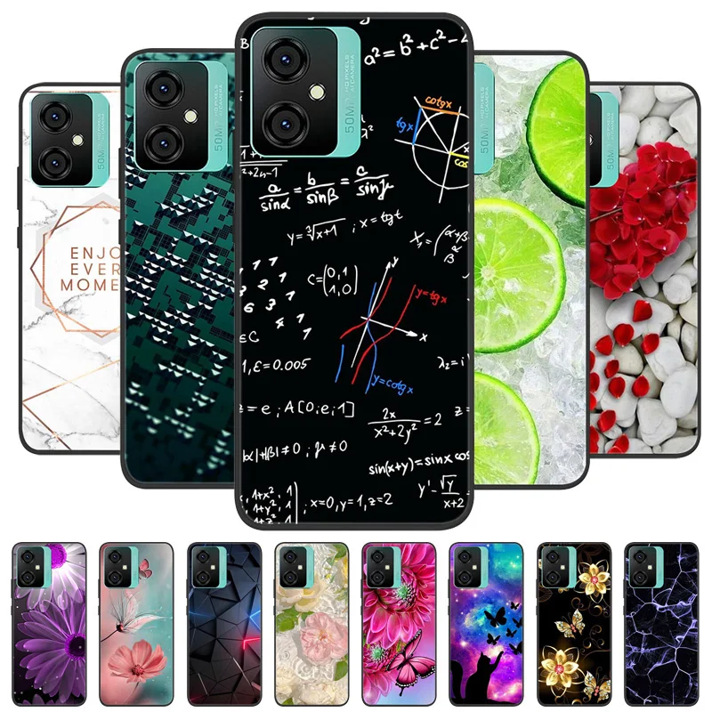 Silicone Soft Lions Cat Black Bumper Protective Case Cover