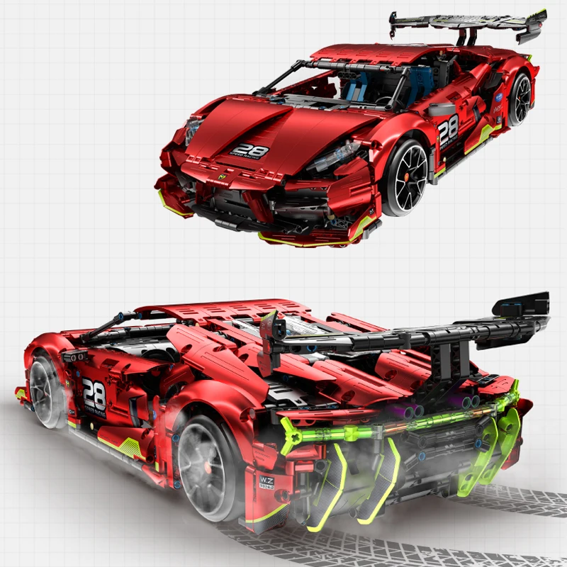 

2023New MOC Technical Remote Control Drift Sports Car Building Blocks Model City Racing Bricks Children's Toys Birthday Gift Set