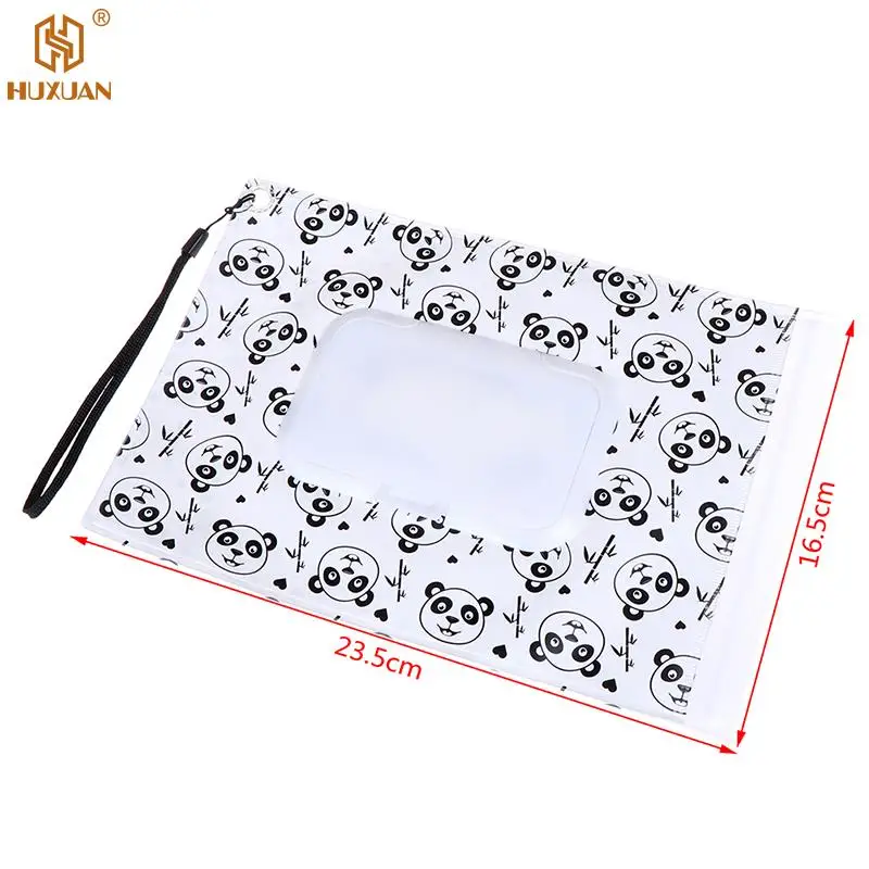 Wet Wipes Case Wipes Dispenser Baby Wet Wipes Holder Tissue Box Case Holder Wet Bag Clamshell Cosmetic Pouch Clutch Clean Carrying