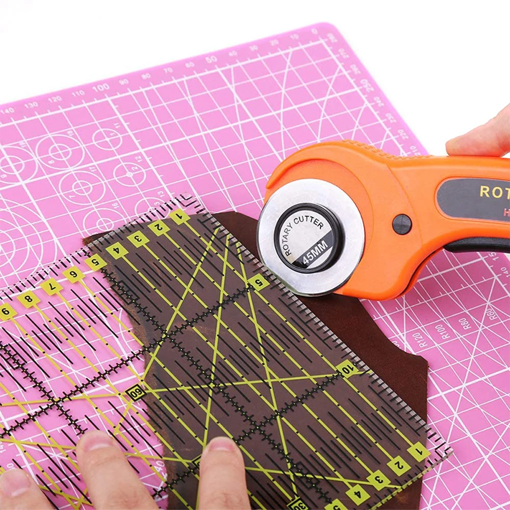 50pcs 45MM Rotary Cutter Cutters Blades Fabric Leather Paper Craft Steel  Circular Refill Patchwork Roller Fits - AliExpress