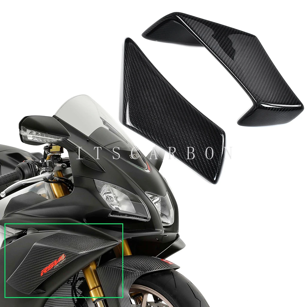 

For Aprilia RSV4 RR RF 1100 Factory APRC 2009 - 2017 2018 2019 2020 Carbon Fiber Winglets Fixed Wind Wing Air Deflectors Fairing