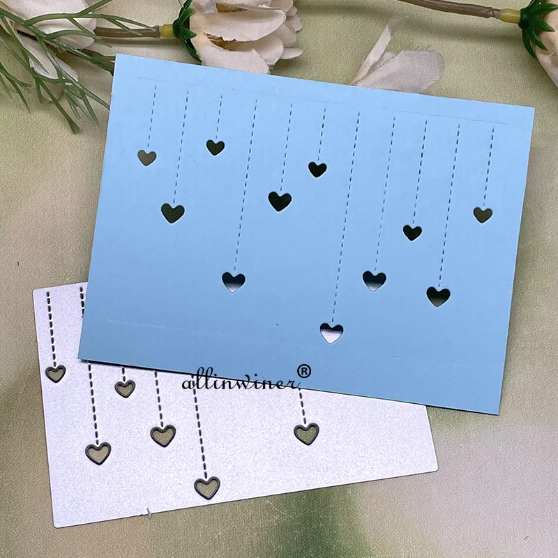 Nowa Miłość Łańcuch Tło Diy Craft Metalowe Wykrawacze Do Scrapbookingu Papier Krepowany Karty Albumy Rzemieślnicze Szablon Umiera