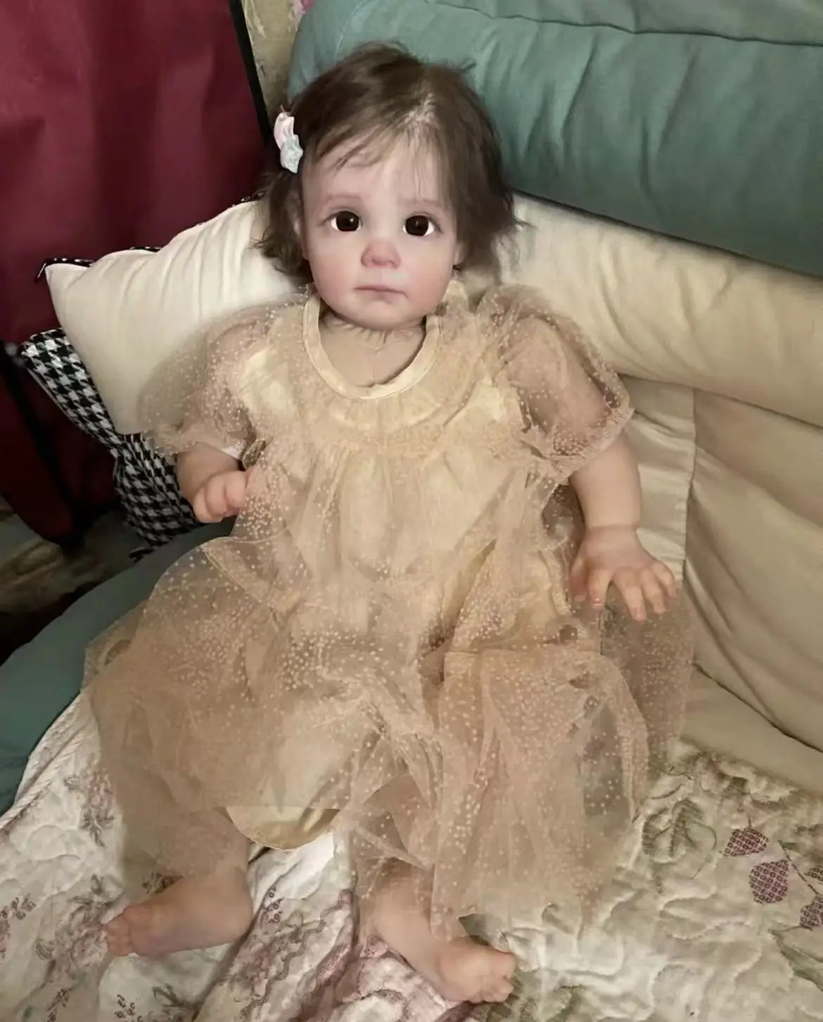 

FBBD&ShanShan Customized Limited Supply 24inch Reborn Baby Maggie With Mohair Already Finished Doll Real Photos