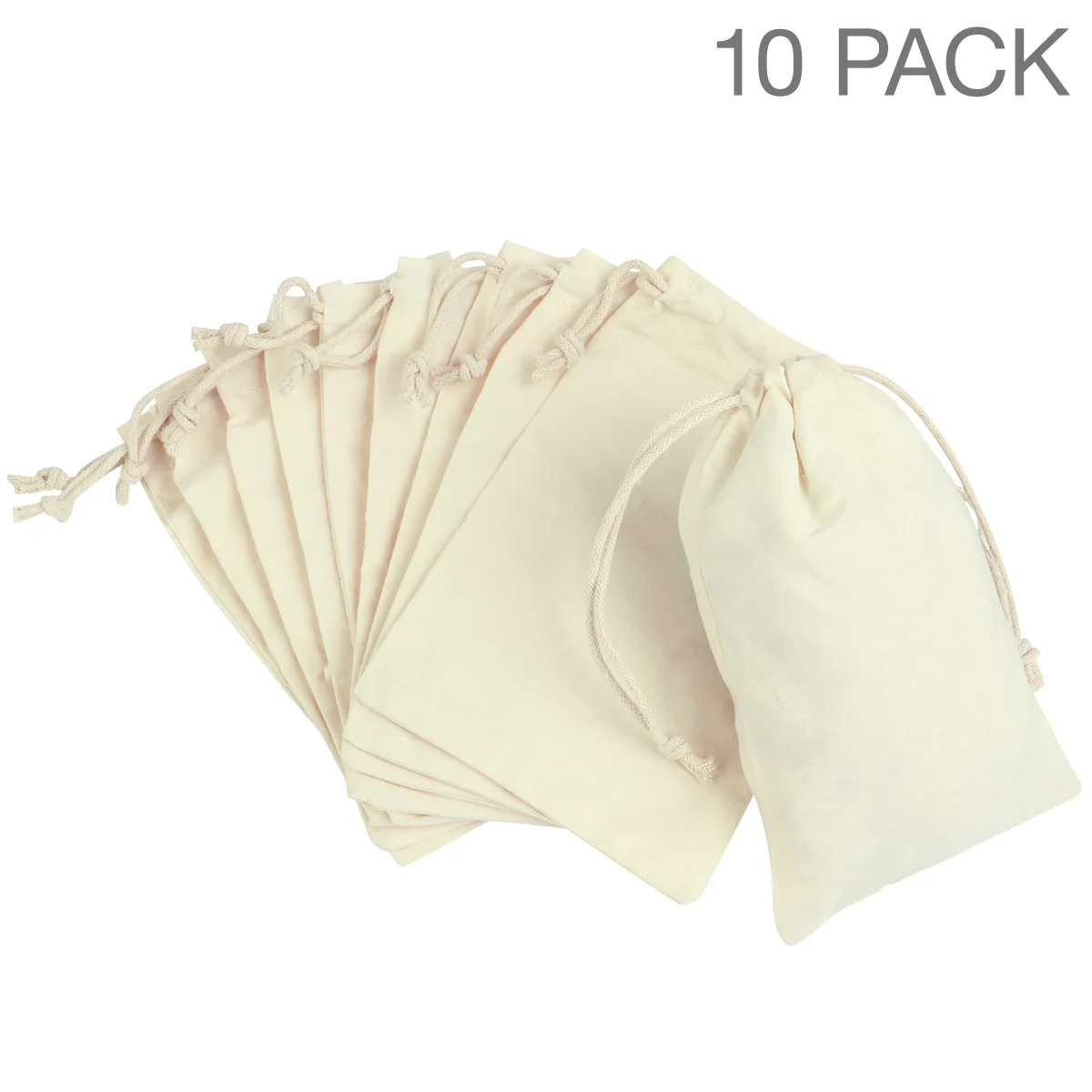 

10Pcs Organza Bags Reusable Cotton Gift Bags for Home Christmas Party Decoration