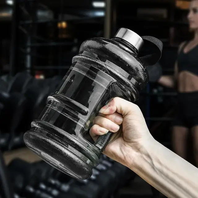 1Pcs Gallon Bottle Water Bottle PETG 2L Large Capacity Sports Drink Bottle Training Sports Workout Outdoor Gym With Handle 3