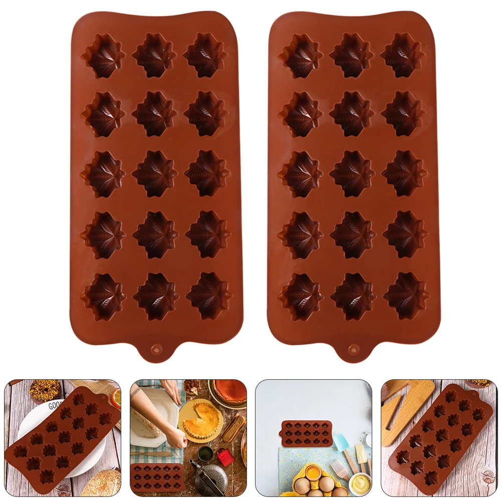 

Molds Mold Silicone Leaf Maple Candy Chocolate Baking Cookie Tray Fall Soap Leaves Cake Making Fondant Biscuit Sticks Cutter